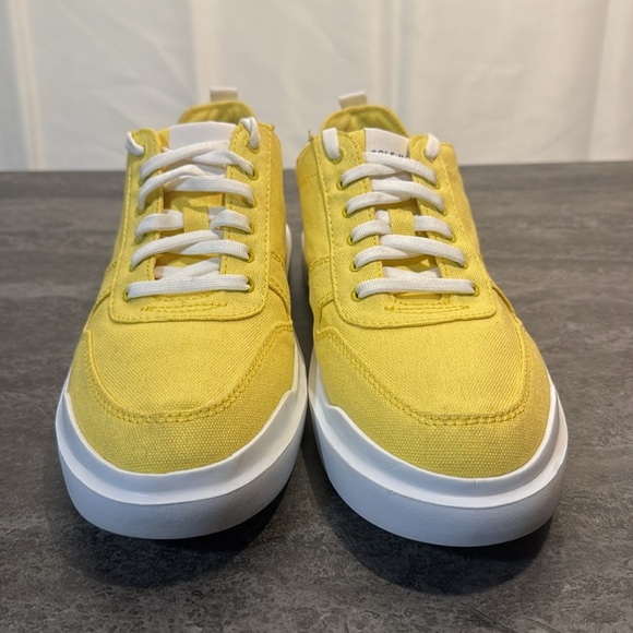 Cole Haan Grand Pro Rally Canvas Court Sneaker Dandelion Yellow . Size 8 B - Picture 3 of 8
